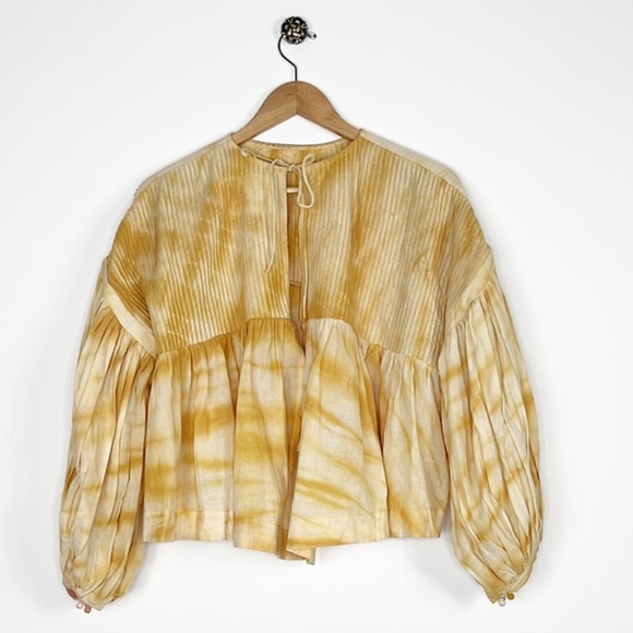 Story mfg. Mon Tie Dye Tie Back Top - Picture 15 of 16